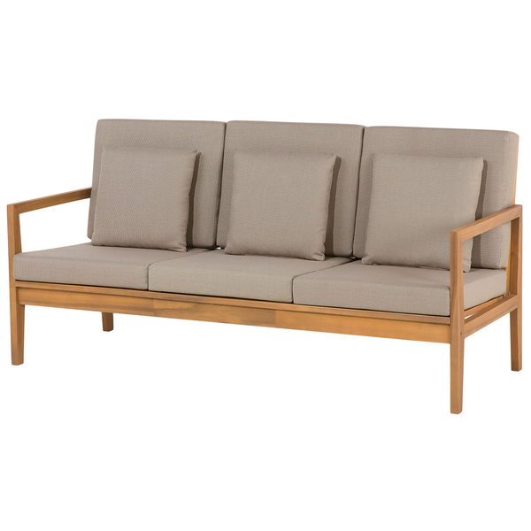 Gartensofa mit Holzrahmen und Polster