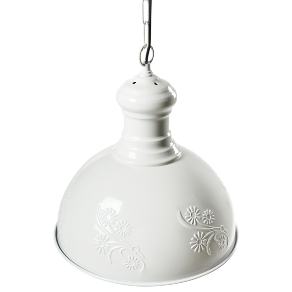 Hängelampe mit Blumenmuster