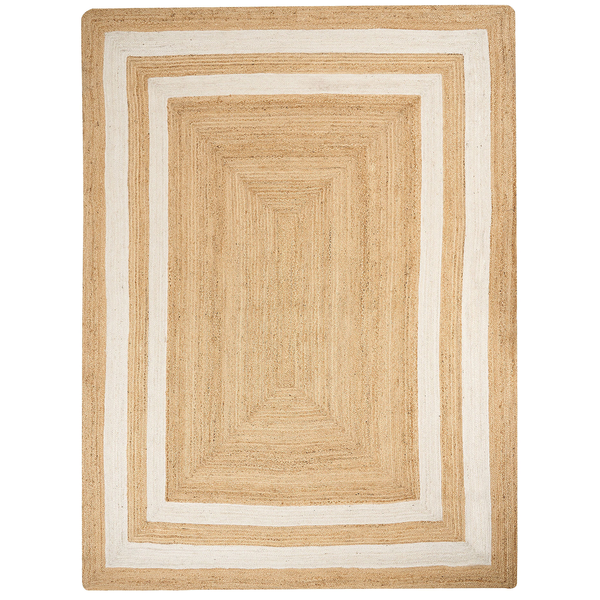 Teppich GEMEREK 300 x 400 cm Jute Beige