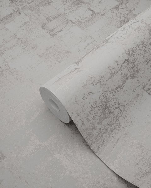 Origin Wallcoverings Tapete mit feiner Struktur Lila Grau - 53 cm x 10.05 m - 347356