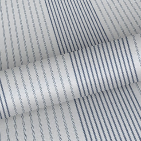 Sanders und Sanders Tapete Streifen Dunkelblau und Grau - 53 cm x 10.05 m - 640670