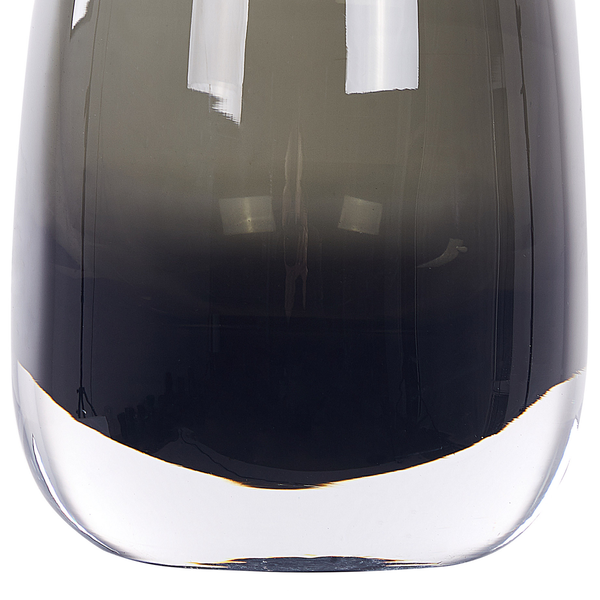 Blumenvase FYSKA Glas 18 cm Dunkelgrau