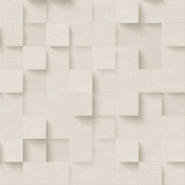 Origin Wallcoverings Tapete 3D-Würfel Hellbeige - 50 x 900 cm - 347896