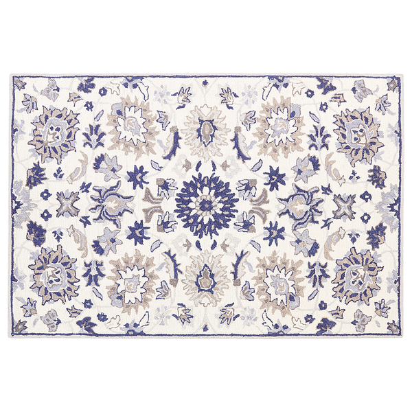 Teppich KUMRU Beige 160 x 230 cm Wolle