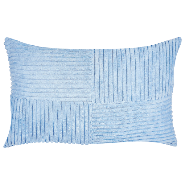Dekokissen 2er Set MILLET Cord 30 x 50 cm Blau Geometrisches Muster