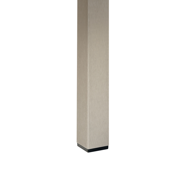 Gartentisch VERNIO 180 cm 90 cm Metall Schwarz / Silber