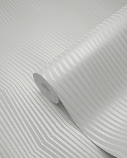 Origin Wallcoverings Tapete grafisches Muster Weiß - 53 cm x 10.05 m - 347343
