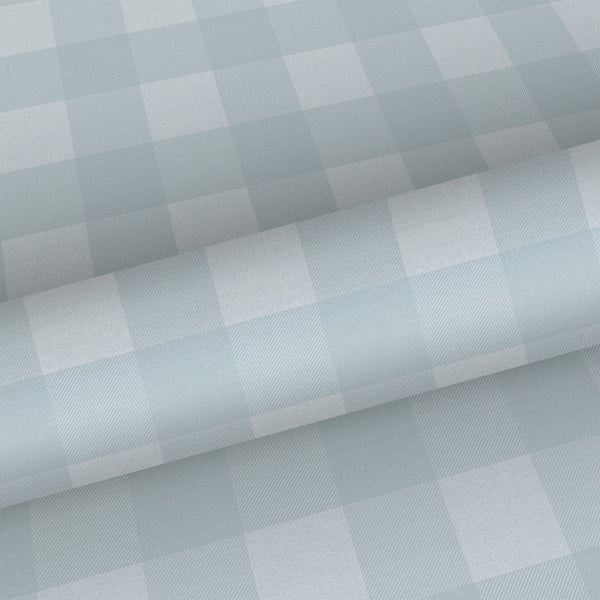 Sanders und Sanders Tapete Karomuster Hellblau - 53 cm x 10.05 m - 640684