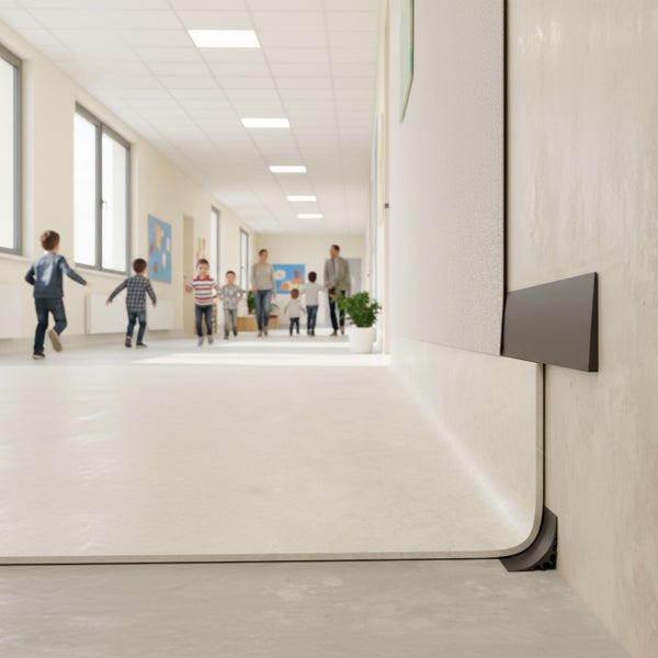 Profiltreppe aus Metall mit den Maßen 70 bis 200 cm Länge, 40 mm Tiefe und 25 mm Höhe