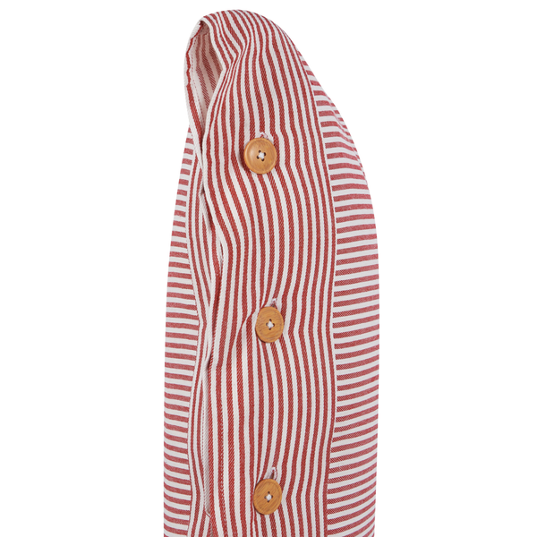 Dekokissen 2er Set AALITA Baumwolle 40 x 60 cm Rot Streifenmuster