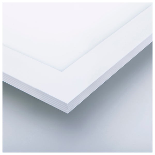 LED Panel-Deckenleuchte NICO, funktionelle Deckenleuchte aus Metall und Kunststoff in weiß, mit festverbauten LED und vielen Funktionen, ideal für Büro, Praxis oder Werkstatt, ca. 59,5 x 59,5 cm