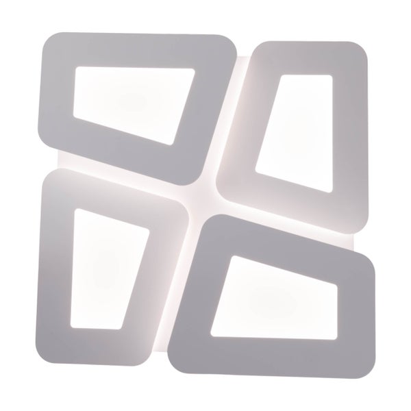 Quadratische LED-Wandleuchte mit modernem Design