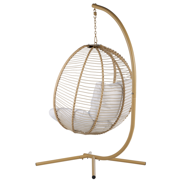 Hängesessel mit Gestell ARCO Metall Beige