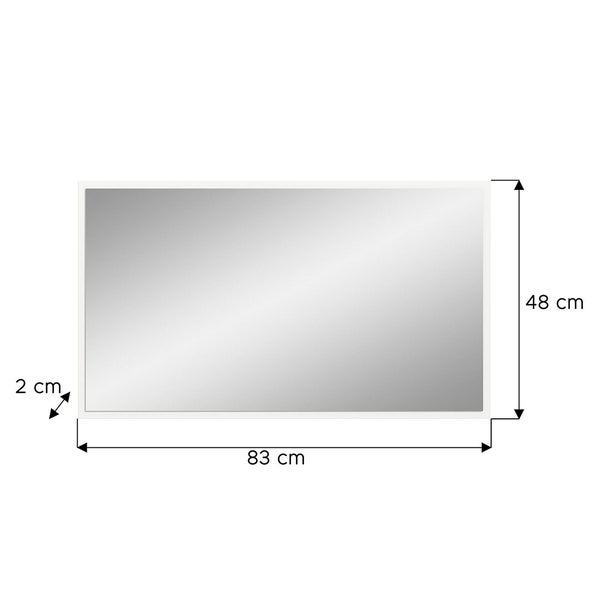 Vaga Spiegel 83x48cm weiß. 83 X 2 X 48 cm