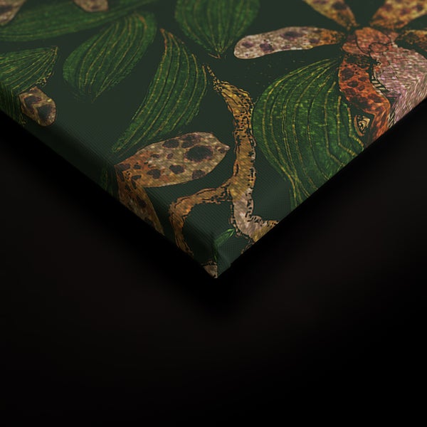 Leinwandbild mit botanischem Motiv, bedruckter Keilrahmen als Wanddekoration