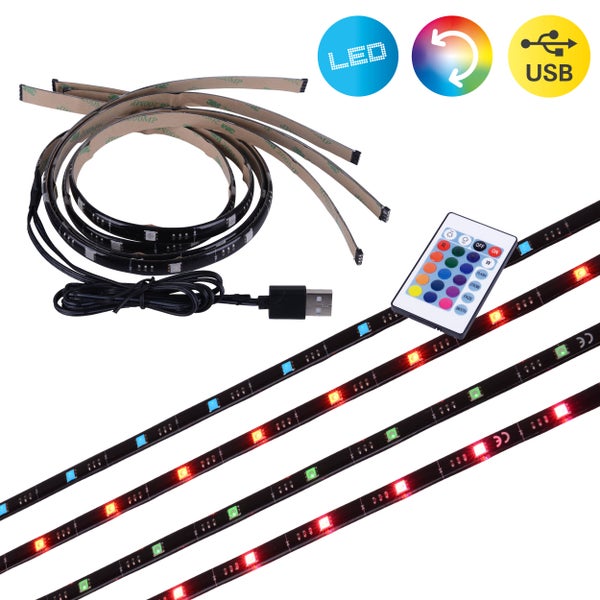 LED-Streifen mit USB-Anschluss und Fernbedienung