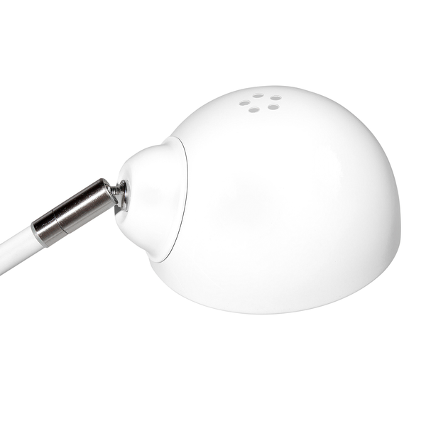 Schreibtischlampe HELMAND verstellbar Metall Weiß