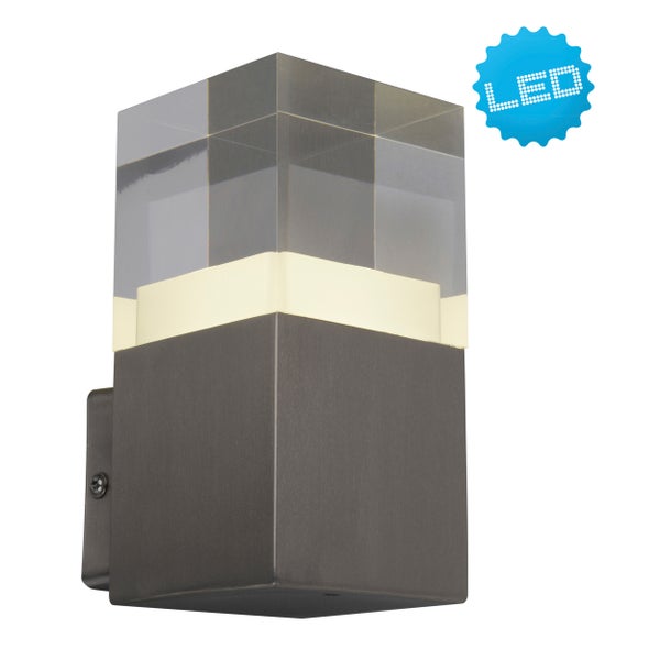 LED-Wandleuchte aus Metall und Kunststoff