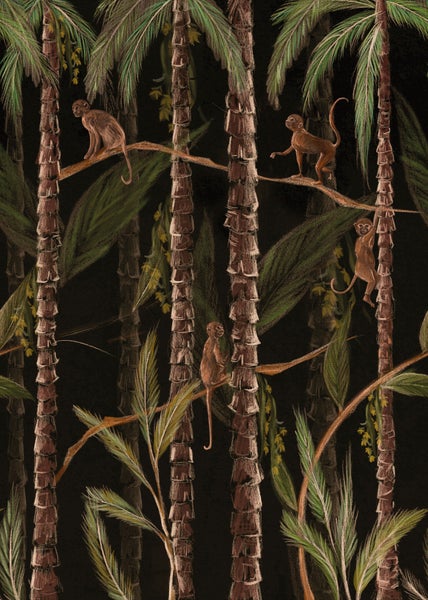Affendschungel - Fototapete - 280x200 cm