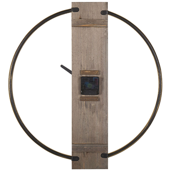 Wanduhr CASITAS 47 cm Tannenholz Gold