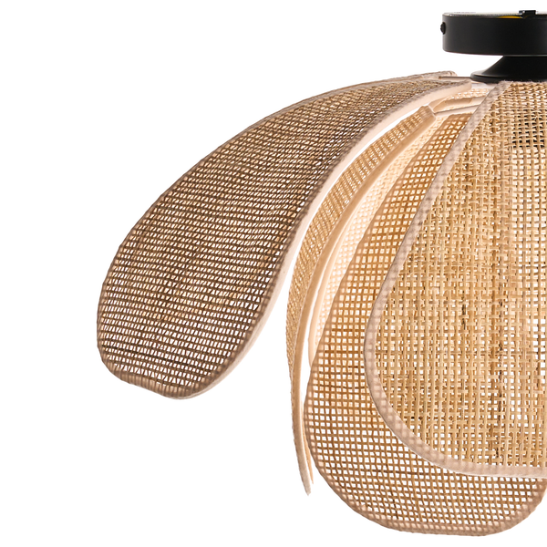 Deckenleuchte aus Rattan