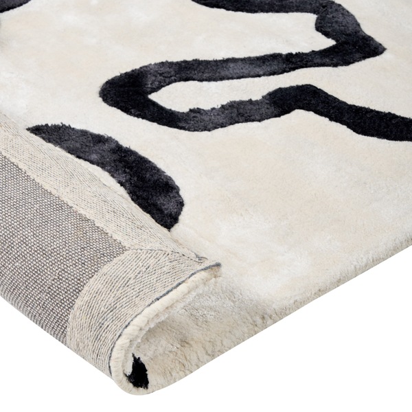 Teppich KAPPAR Weiß 160 x 230 cm Viskose