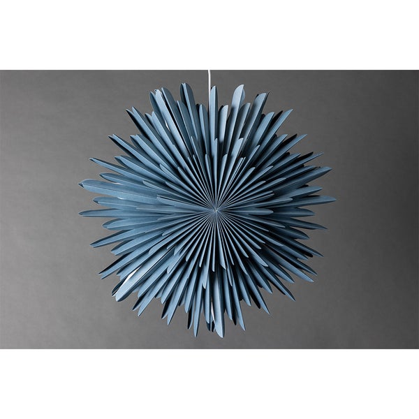 Sälen Weihnachtsstern mit Licht Papier Ø60 cm Pendelleuchte blau. 60 X 21 X 60 cm