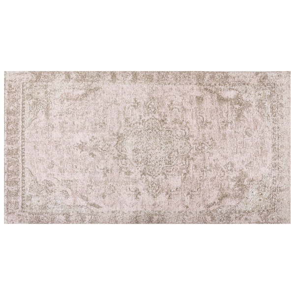 Teppich MATARIM Rosa 80 x 150 cm Baumwolle