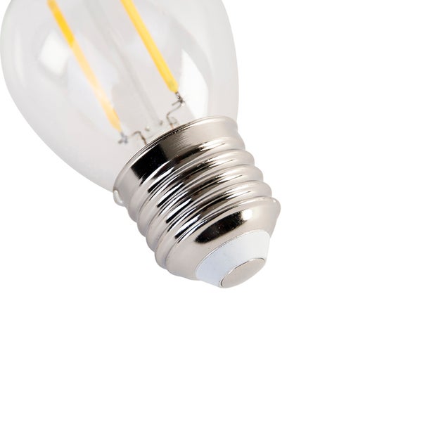 5er Set E27 LED-Glühbirnen P45 Klar 2W 200lm 2700K
