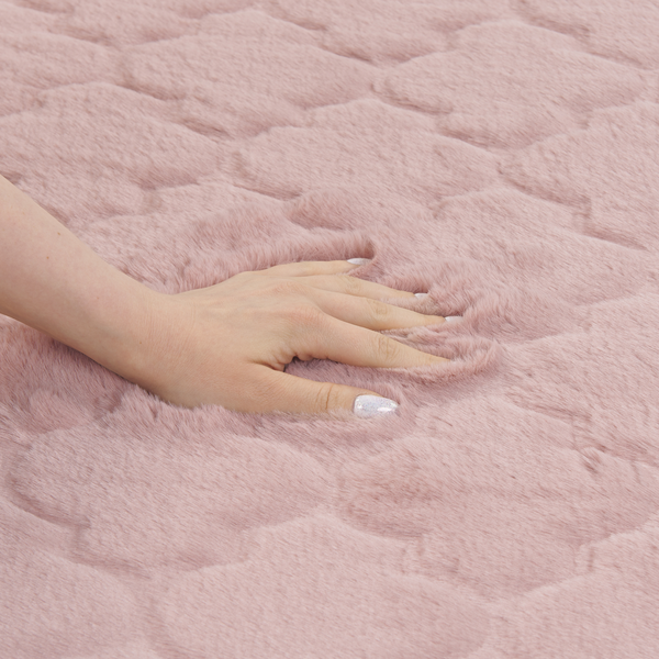 Kunstfellteppich GHARO Rosa 160 x 230 cm