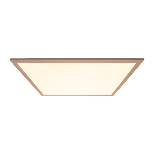LED Panel-Deckenleuchte NICO, funktionelle Deckenleuchte aus Metall und Kunststoff in weiß, mit festverbauten LED und vielen Funktionen, ideal für Büro, Praxis oder Werkstatt, ca. 45 x 45 cm