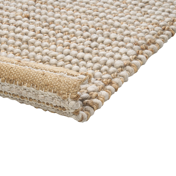 Teppich BANOO Hellbeige 80 x 150 cm Wolle