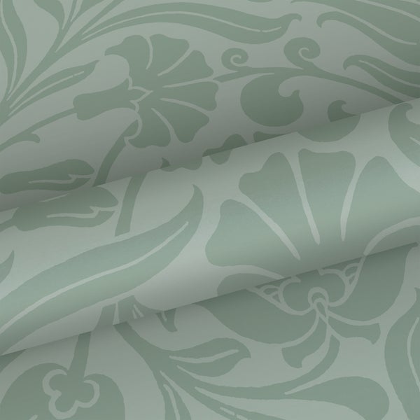 ESTAhome Tapete Blumen Mintgrün - 50 x 900 cm - 139295