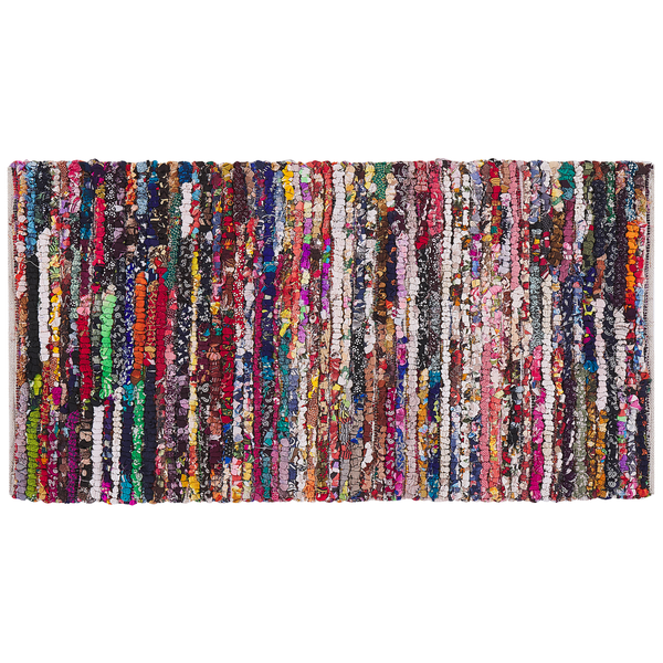 Teppich bunt 80 x 150 cm Kurzflor BAFRA