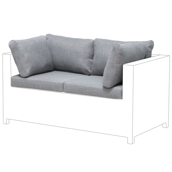 Outdoor Kissenbezug Set MILANO Grau