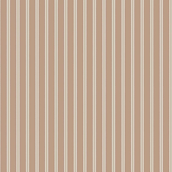 Borastapeter Tapete Streifen Terrakotta - 53 cm x 10.05 m - 662690