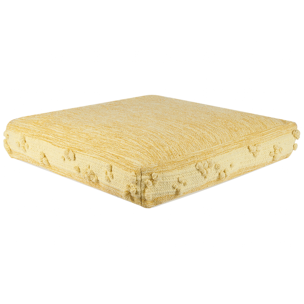 Pouf CLONE Baumwolle Gelb 60 cm 60 cm 12 cm