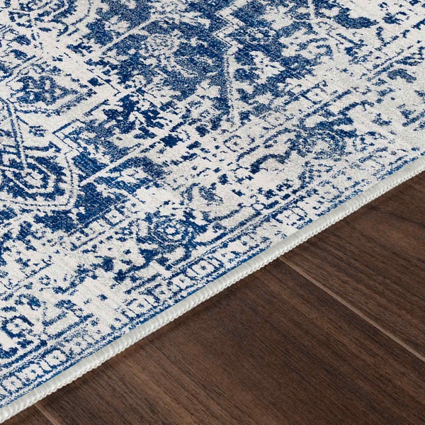 Vintage Orientalischer Teppich Blau/Weiß 120x170 cm JULIETTE
