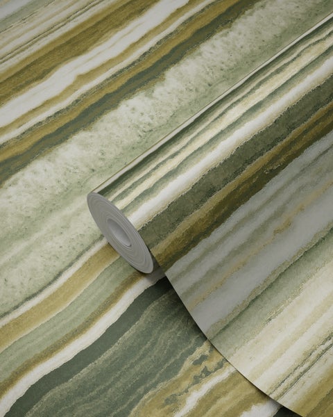 Origin Wallcoverings Tapete Marmor-Optik Ockergelb - 53 cm x 10.05 m - 337233