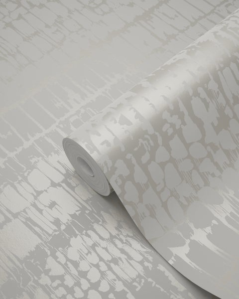 Origin Wallcoverings Tapete Tierhautmuster Crême-Weiß - 53 cm x 10.05 m - 346649