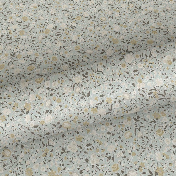 Sanders und Sanders Tapete Blumen Graugrün und Beige - 53 cm x 10 m - 640397