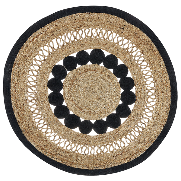 Teppich YOZGAT Beige ø 120 cm Jute