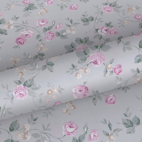 Tapetenrolle mit Rosenmuster