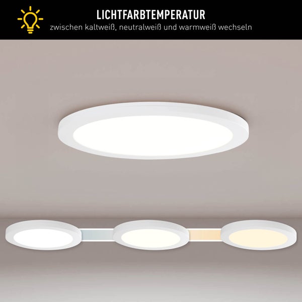 LED Deckenleuchte mit veränderbarer Lichtfarbtemperatur