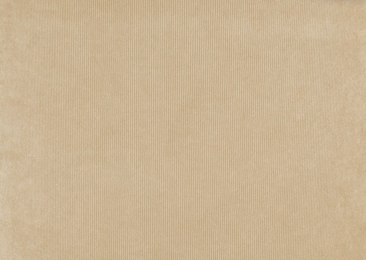 Nahaufnahme eines beigen Cordstoffes