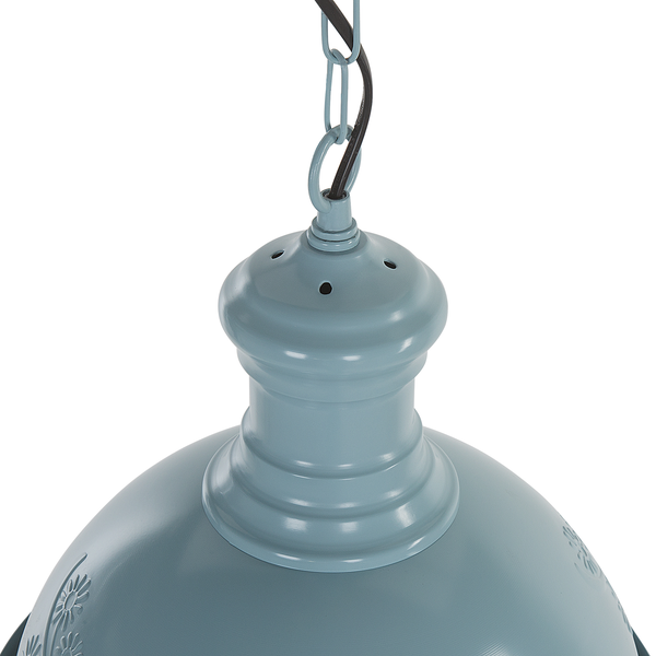 Metall Pendelleuchte mit Blumendesign und Kettenaufhängung