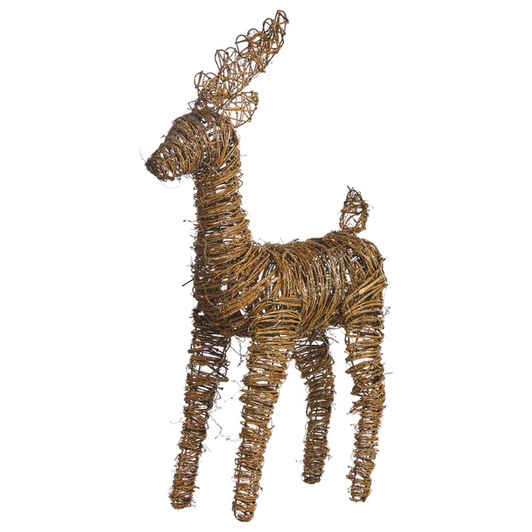 Dekorativer Hirsch aus Zweigen