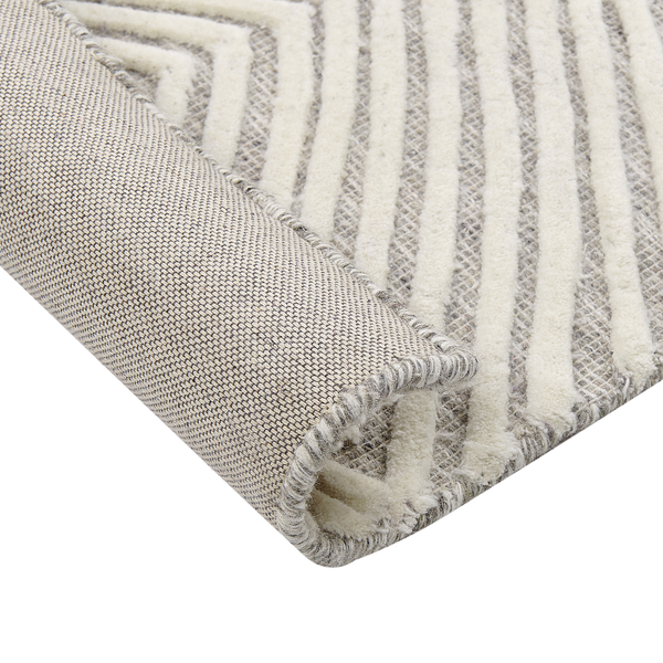 Teppich GOKSUN Grau 80 x 150 cm Wolle