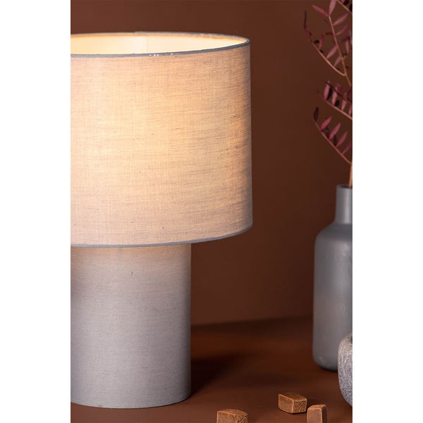 Etenio Beleuchtung Tischlampe 25x25x33cm dunkel grau. 25 X 25 X 33 cm