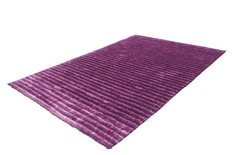 Hochflor Teppich Rumi Violett Klassisch, Uni 140 x 200 cm